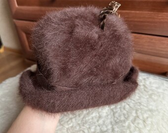 MARIDA Bell Hat Women’s S-M Made In England Fur Felt Vintage MARIDA Bell Hat Women main image 3