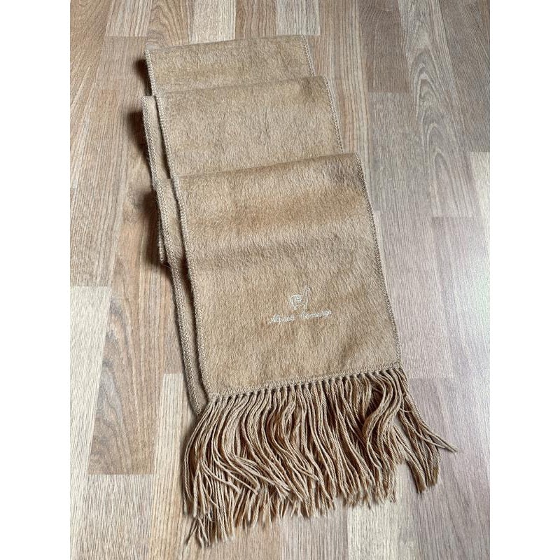Sciarpa Lunga Con Frange In Alpaca Camargo Beige Italia