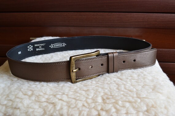 Töpfer Bavarian Vintage  Genuine Leather Belt, To… - image 5