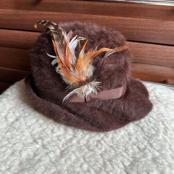 MARIDA Bell Hat Women’s S-M Made In England Fur Felt Vintage Fur 1980s Vintage Hats for Women for sale - eBay main image 4