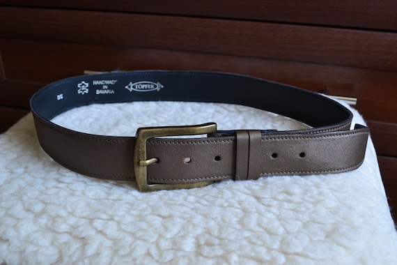 Töpfer Bavarian Vintage  Genuine Leather Belt, To… - image 2