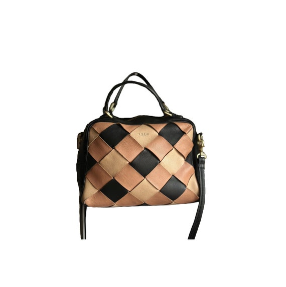 Yoshi Lichfield Leather Woven Long Strap Handbag Crossbody Bag Woven Shoulder Bag Everyday Leather Bag Etsy Ireland