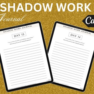 Shadow Work Journal 30 Day Selfcoaching Journal, Shadow Work Journal, Digital Journal, Canva Template, Questions Journal, Digital Download