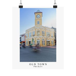 Old Phuket Town Travel Print Phuket Thailand Home Décor Phuket Art Print Phuket  Room Print Phuket Thailand Gift Art Wall Decor