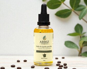 Olio di jojoba biologico puro – Nutriente ed equilibrante – Capelli e pelle – Idrata e ripara – Naturale, vegano, prodotto in Francia