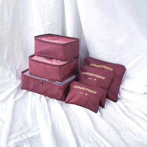 Set mit 6 Koffer-Organizern, Kleider-Organizern, Umstands-Koffer-Organizern
