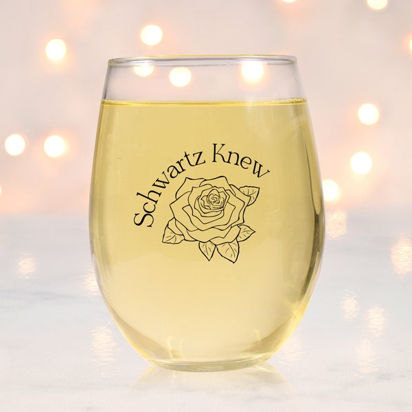 Schwartz Knew Something about her Stemless Wine Glass, Scandoval, Team Ariana, Vanderpump Rules gift, Bravo TV Fan