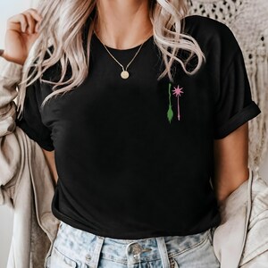 Good Witch Bad Witch Embroidered Broom Wand Unisex t-shirt Fantasy Movie Book Lover Gift