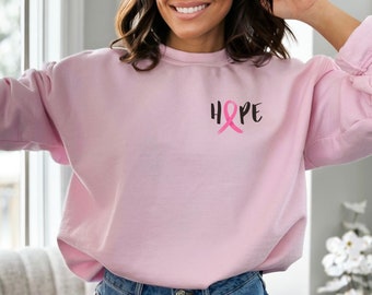 Pink Breast Cancer Survivor Sweatshirt: Ribbon of Hope
