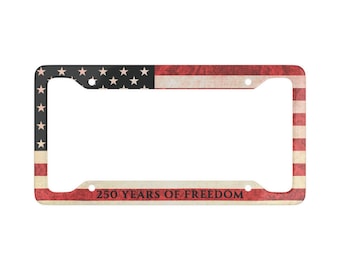 Ramka na tablicę rejestracyjną z flagą 250 lat wolności | Urodziny Ameryki
