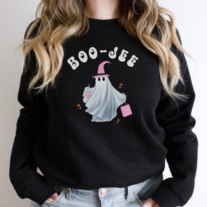 Halloween Ghost Sweatshirt, Boo Jee Shirt, Boo Shirt, Spooky Ghost Sweater, Spooky Season Ghost Sweater, Spooky Vibes Shirt, Halloween Gifts
