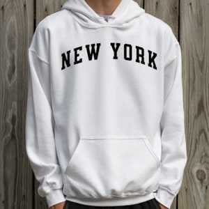 New York State Pride Hoodie NY Hooded Sweatshirt Hoodie For NY Lover Gift For Student NY College Hoodie New York State Gift For Travel Lover