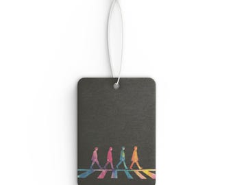 London Crosswalk Inspired Car Air Freshener: Custom Scented Music Gift