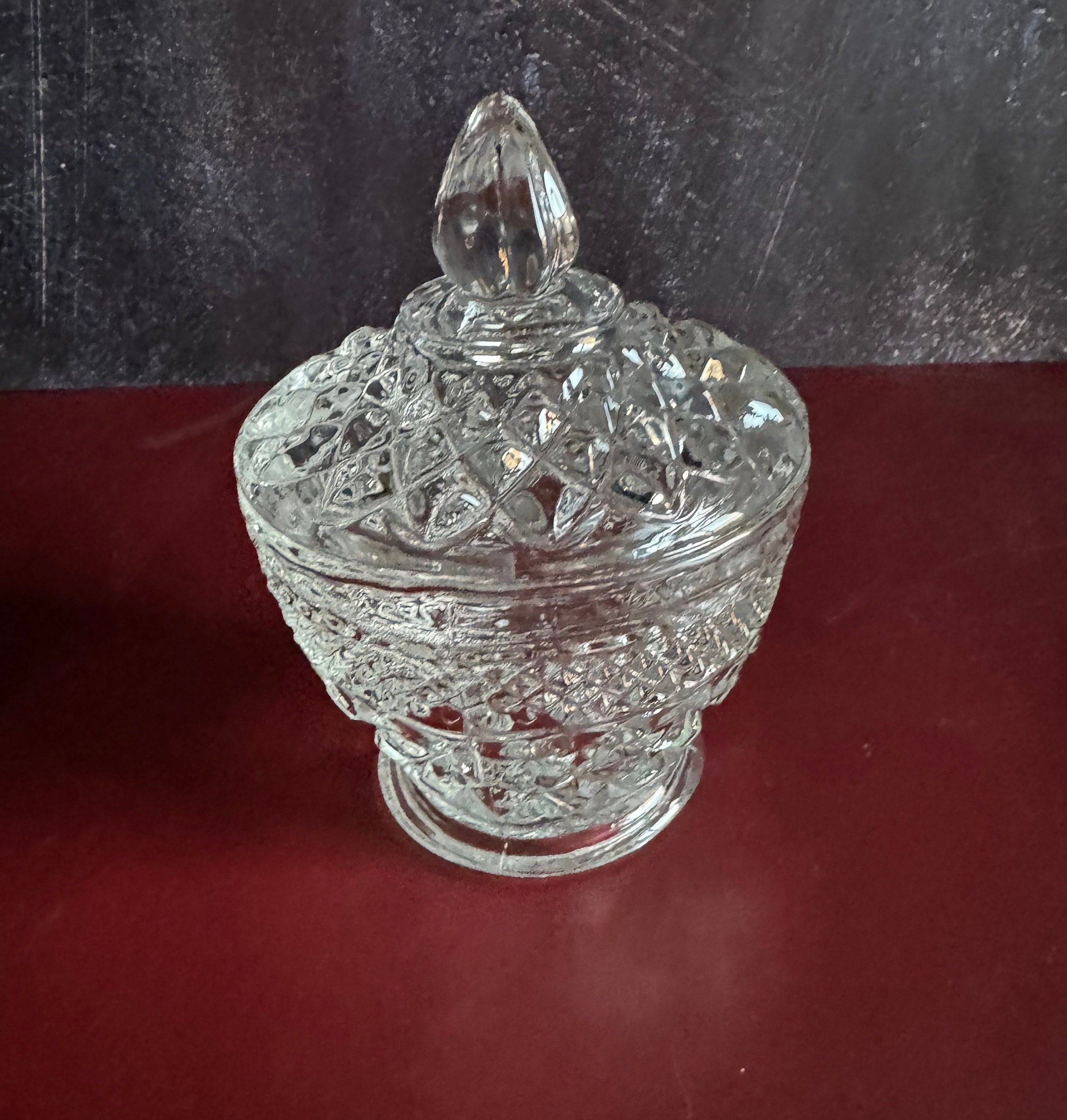 Wexford Crystal Sugar Bowl by Anchor Hocking - Etsy