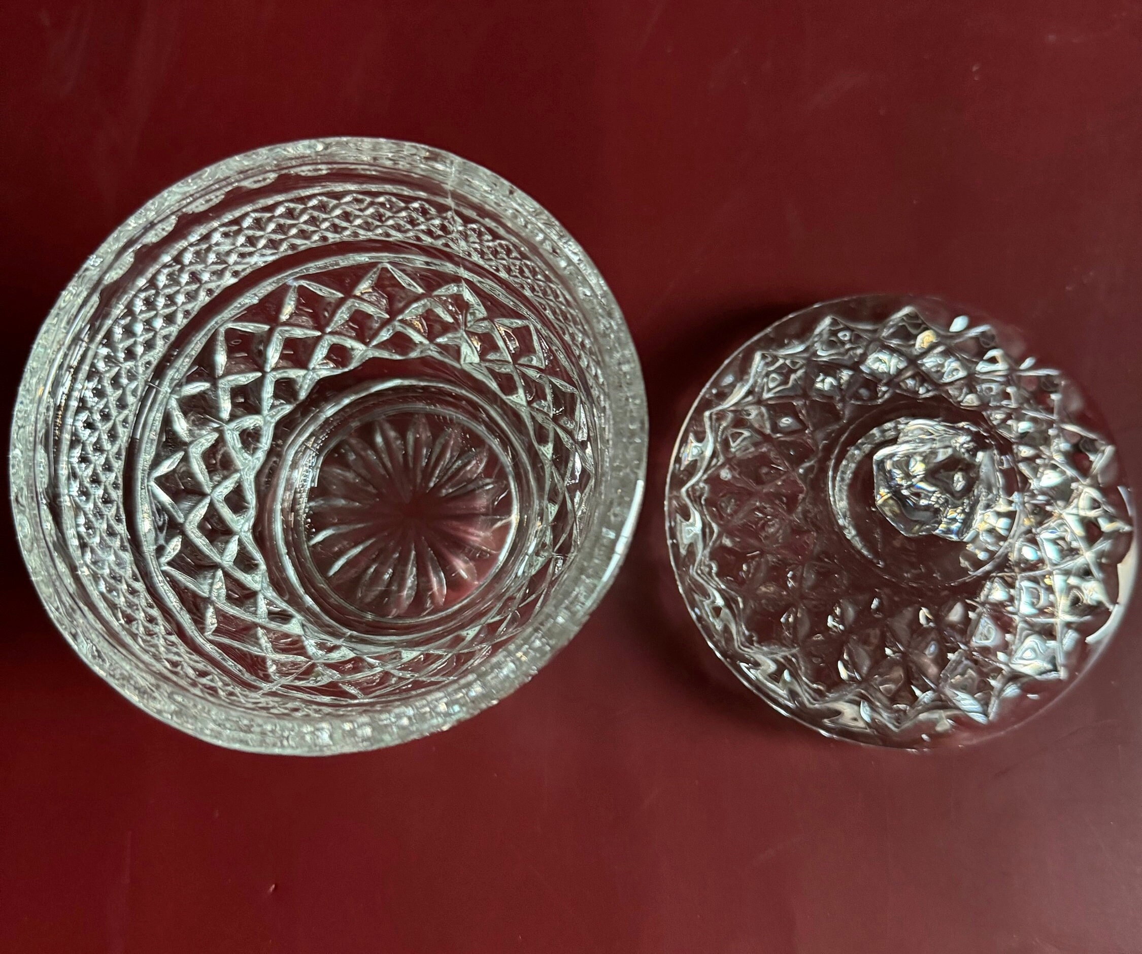 Wexford Crystal Sugar Bowl by Anchor Hocking - Etsy