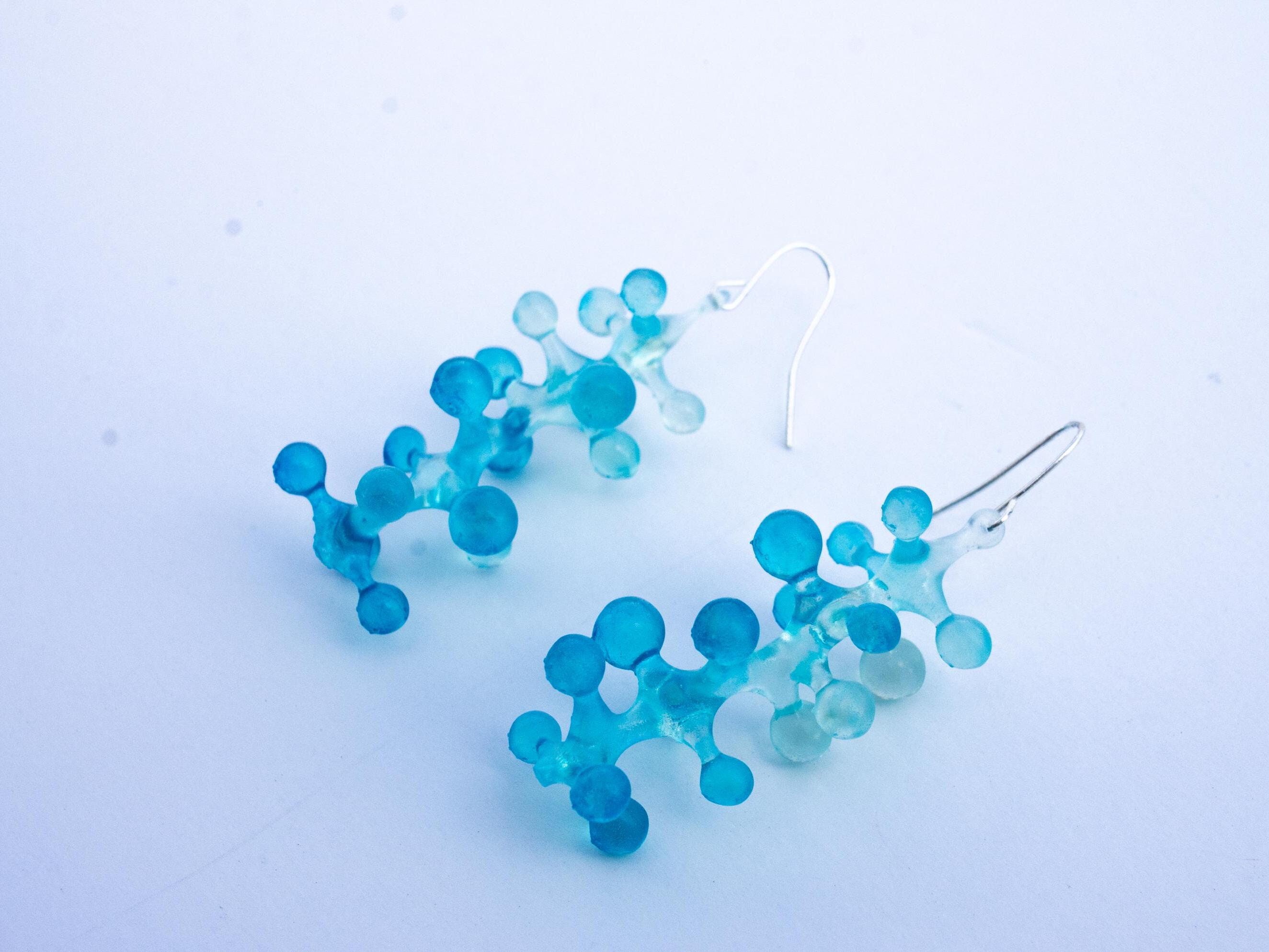 Chondrocladia Earring Biology Chemistry Art Accessories Unique Gift For Her Parametric Earrings Deep Sea Art Science Geek Statement Jewelry