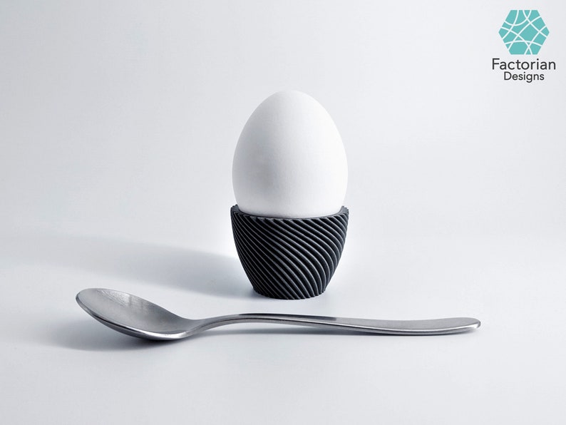 3D Printed Egg Cup STL File: Modern Kitchen Decor (Bambu Studio 3MF) image 8