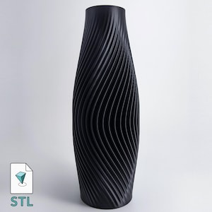 Floor Vase STL to download and 3D print | Stl File For 3D Printers |  Homedecor Vase &quot;Volute&quot;