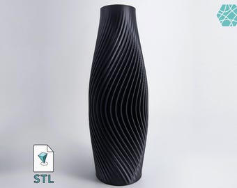 Floor Vase STL to download and 3D print | Stl File For 3D Printers |  Homedecor Vase &quot;Volute&quot;
