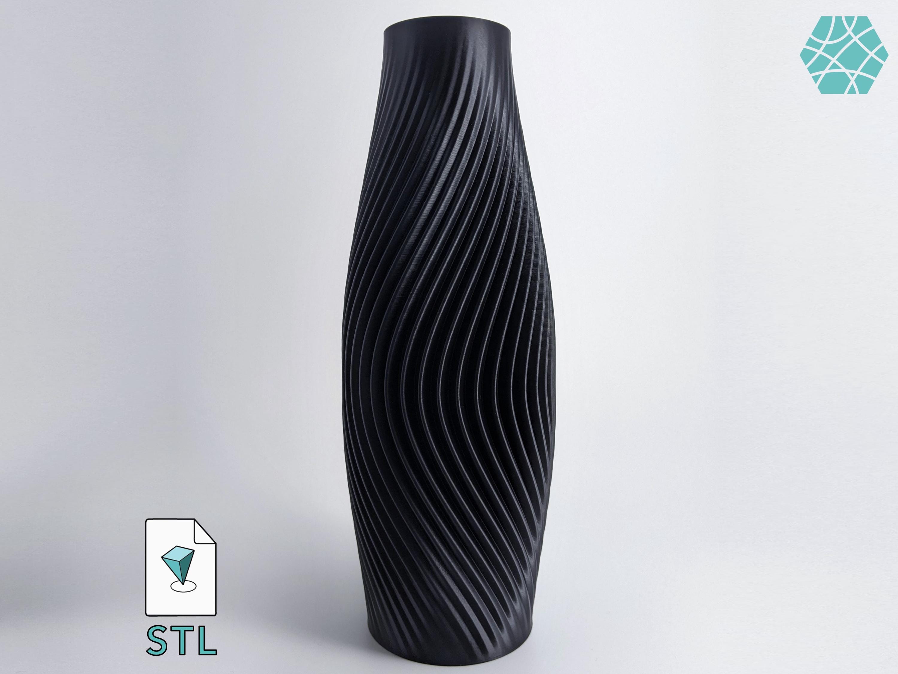 Floor Vase STL to download and 3D print | Stl File For 3D Printers |  Homedecor Vase "Volute"