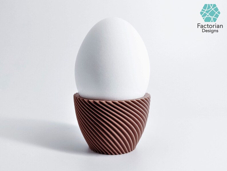 3D Printed Egg Cup STL File: Modern Kitchen Decor (Bambu Studio 3MF) image 4