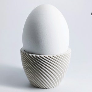 3D Printed Egg Cup STL File: Modern Kitchen Decor (Bambu Studio 3MF) image 7