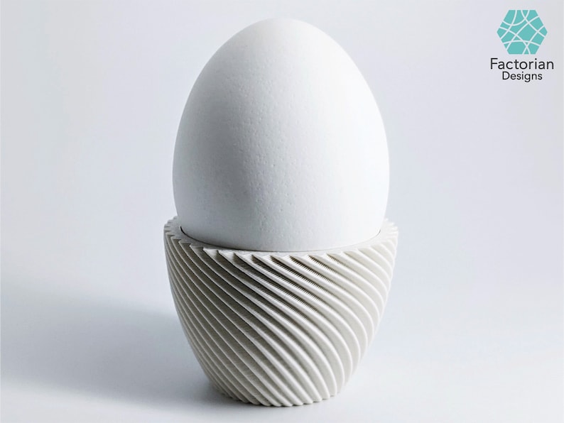 3D Printed Egg Cup STL File: Modern Kitchen Decor (Bambu Studio 3MF) image 7