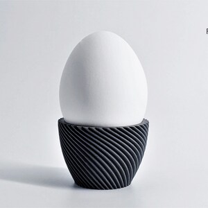 3D Printed Egg Cup STL File: Modern Kitchen Decor (Bambu Studio 3MF) image 3