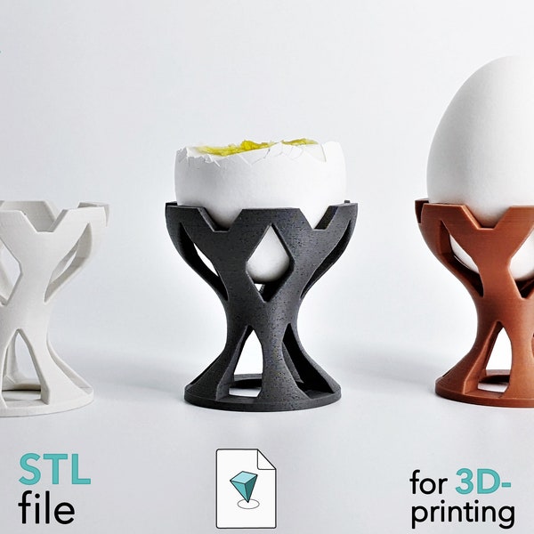 Egg Cup Modern 3D Print Stl File | Stl File For 3D Printers | Digital Stl Model