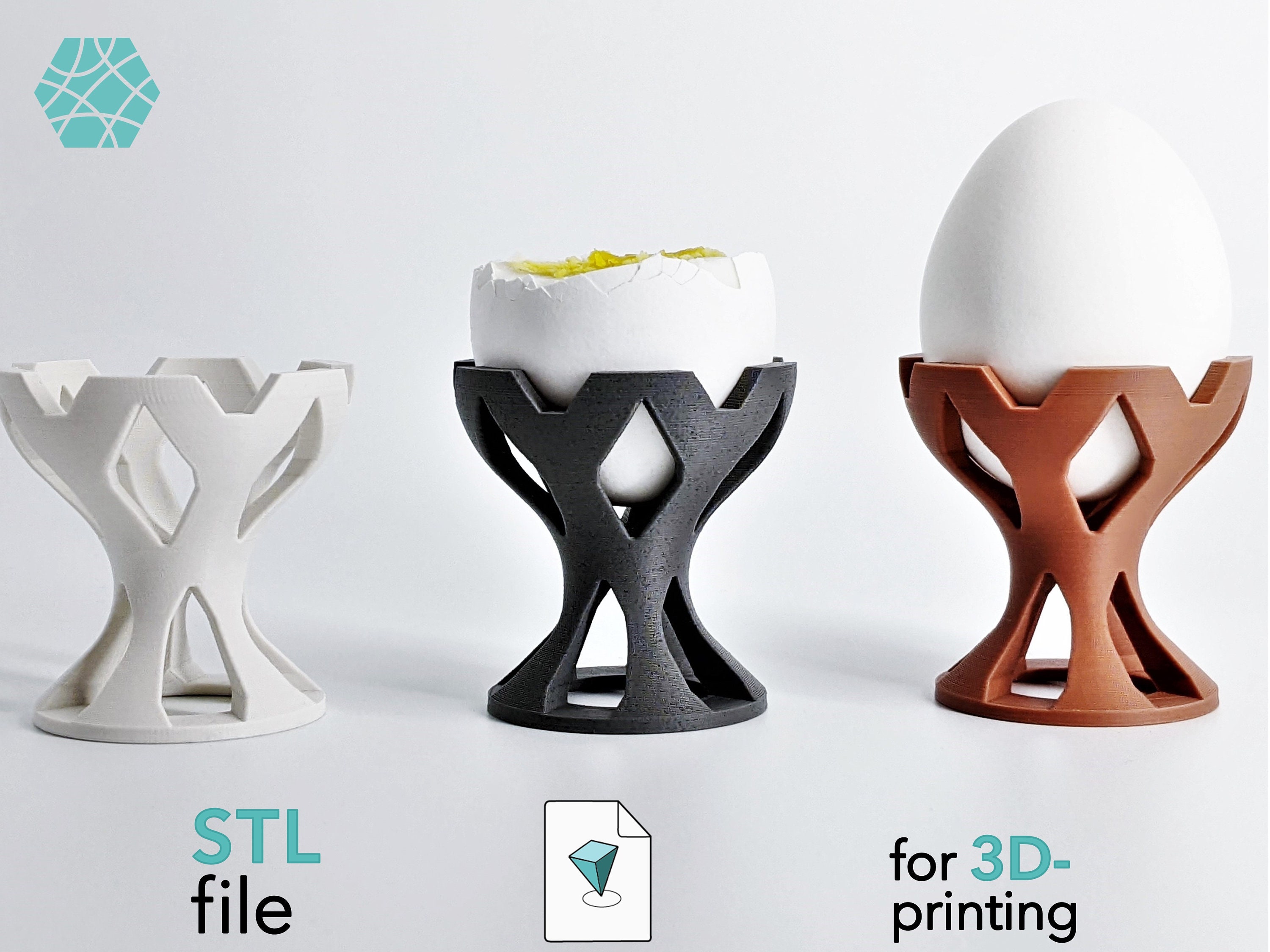 Eierbecher 3D Print Stl File Stl Datei für 3D Drucker 3D Digitales