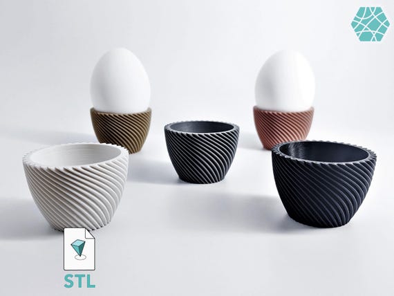 3D Printed Egg Cup STL File: Modern Kitchen Decor (Bambu Studio 3MF)