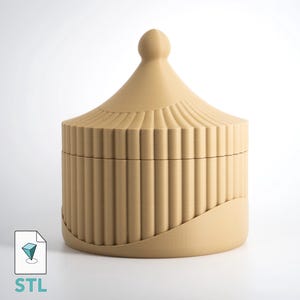 Jewelry Box 3D Print File | Storage Box Model "Aurelia" | Two Hidden Containers | Instant Download