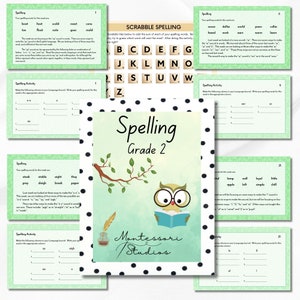 2nd Grade Spelling, Montessori