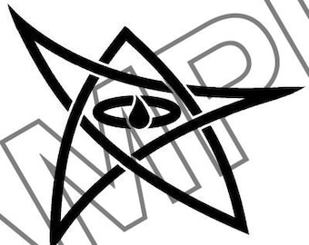 Elder Sign HP Lovecraft SVG Outline Chaos Magick Sigil