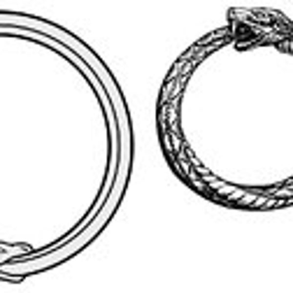 2 Styles of Ouroboros Serpent Eating Tail SVG Digital Download File Gnostic Hermetic Symbol Cycle of Life And Death World Serpent Hoop Snake