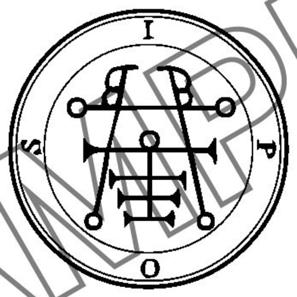 Seal of Ipos SVG 22nd Demon Ipos Sigil SVG Goetia Demon SVG Occult Magic Circle svg Summoning Circle svg File