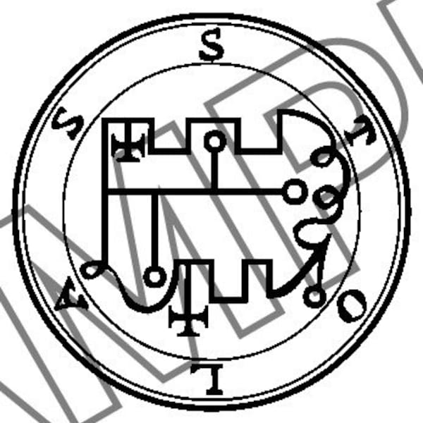 Seal of Stolas SVG 36th Demon Stolas Sigil SVG Goetia Demon SVG Occult Magic Circle svg Summoning Circle svg File