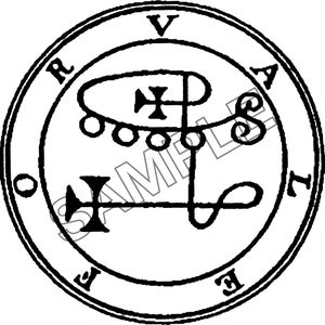 Sello de Valefor SVG 6.º Demonio Valefor Sigilo SVG Demonio Goetia SVG Círculo Mágico Oculto SVG Círculo de Invocación SVG Archivo