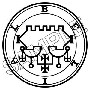 Sello de Belial SVG 68.º Demonio Sigilo de Belial SVG Demonio Goetia SVG Círculo Mágico Oculto SVG Círculo de Invocación SVG Archivo