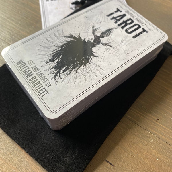 Baraja artística de tarot: hecha a mano y autoeditada por el ilustrador, con guía, 78 cartas del tarot, baraja de cartas de oráculo y herramientas de adivinación