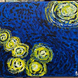 Starry Alaska Flag Painting