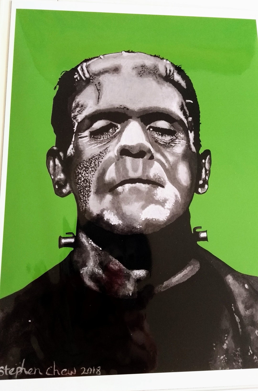 Frankensteins Monster Art Classic Monster Films Etsy