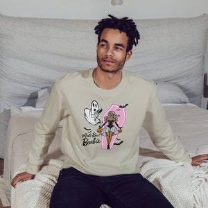 Sudadera con muñeca Mali-boo, disfraz de fantasma para Halloween, camiseta con gráfico de murciélagos, inspirada en Malibu Barb, regalo de Halloween unisex