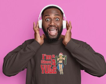 I’m a Slave 4 Yule Christmas Sweatshirt, Pop Princess Xmas Crewneck, Funny Retro Holiday Sweater, 2000s Nostalgia, Unisex Queer Gift