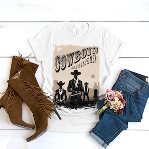 Koszulka męska Cowboys Are Black Beyonce Cowboy Carter Inspired Western Theme Country Music Koszulka Cowboy Tee Queer-Owned Eco-Friendly