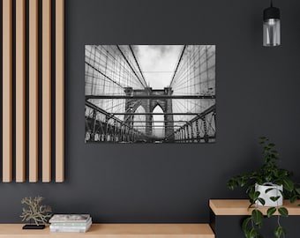 Impression de photographie du pont de Brooklyn, impression d’artiste, décoration intérieure du pont de Brooklyn, photographie d’art de Brooklyn, art mural du pont de Brooklyn