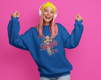 Sleigh 4 U Christmas Sweatshirt, Pop Princess Holiday Crewneck, Funny Xmas Sweater for Britney Fans, Cozy Unisex Gift for Millennials