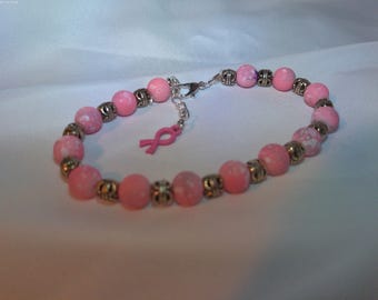 Large breast cancer bracelet