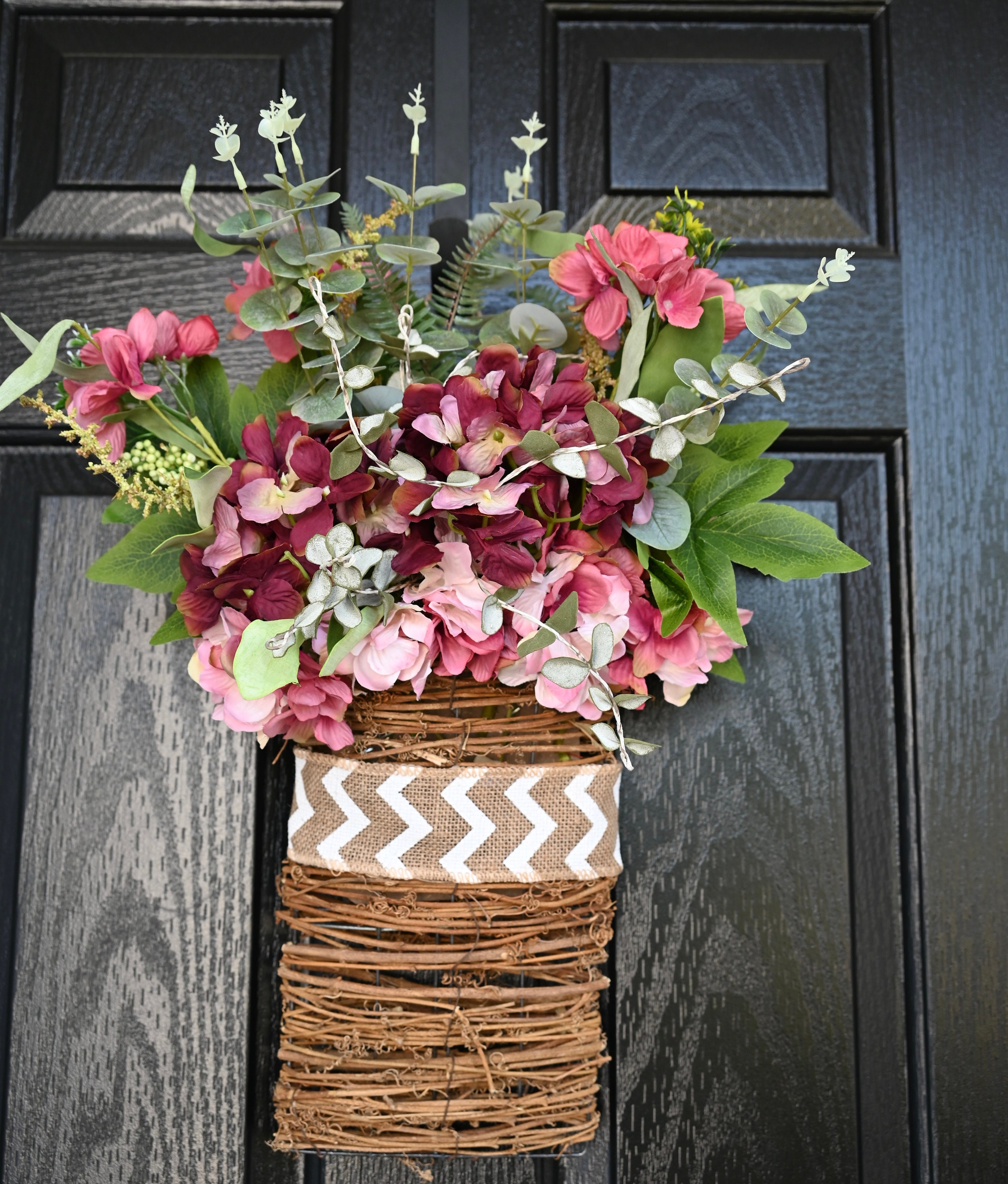 22 Basket Wreaths for Front Door Wreaths Baskets for Door, Outdoor