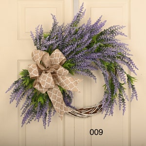 24&quot; Front door spring Every day lavender wreath weddings Birthday gifts, moving gifts, gifts for friends